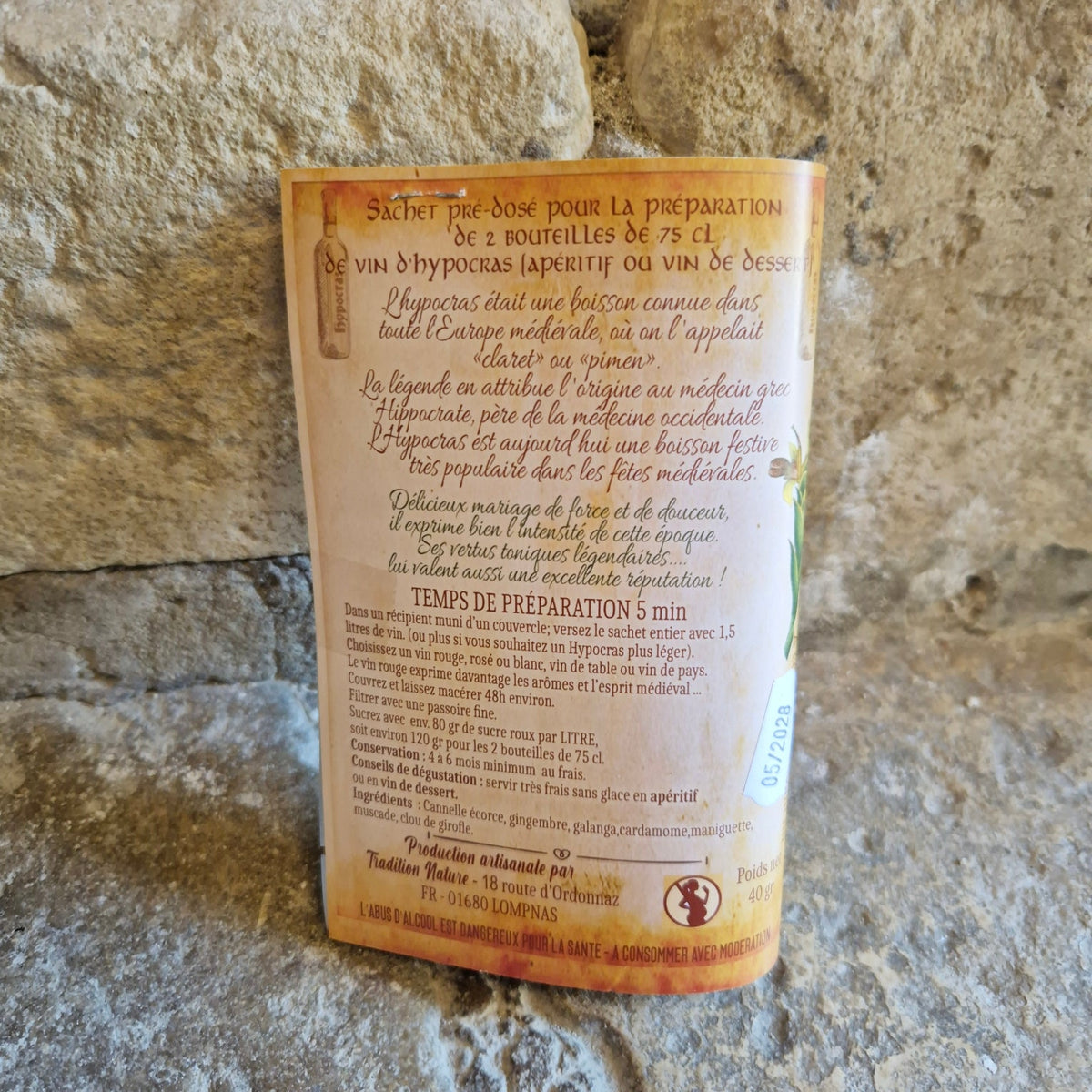 Hypocras vin médiéval - recette et ingrédients