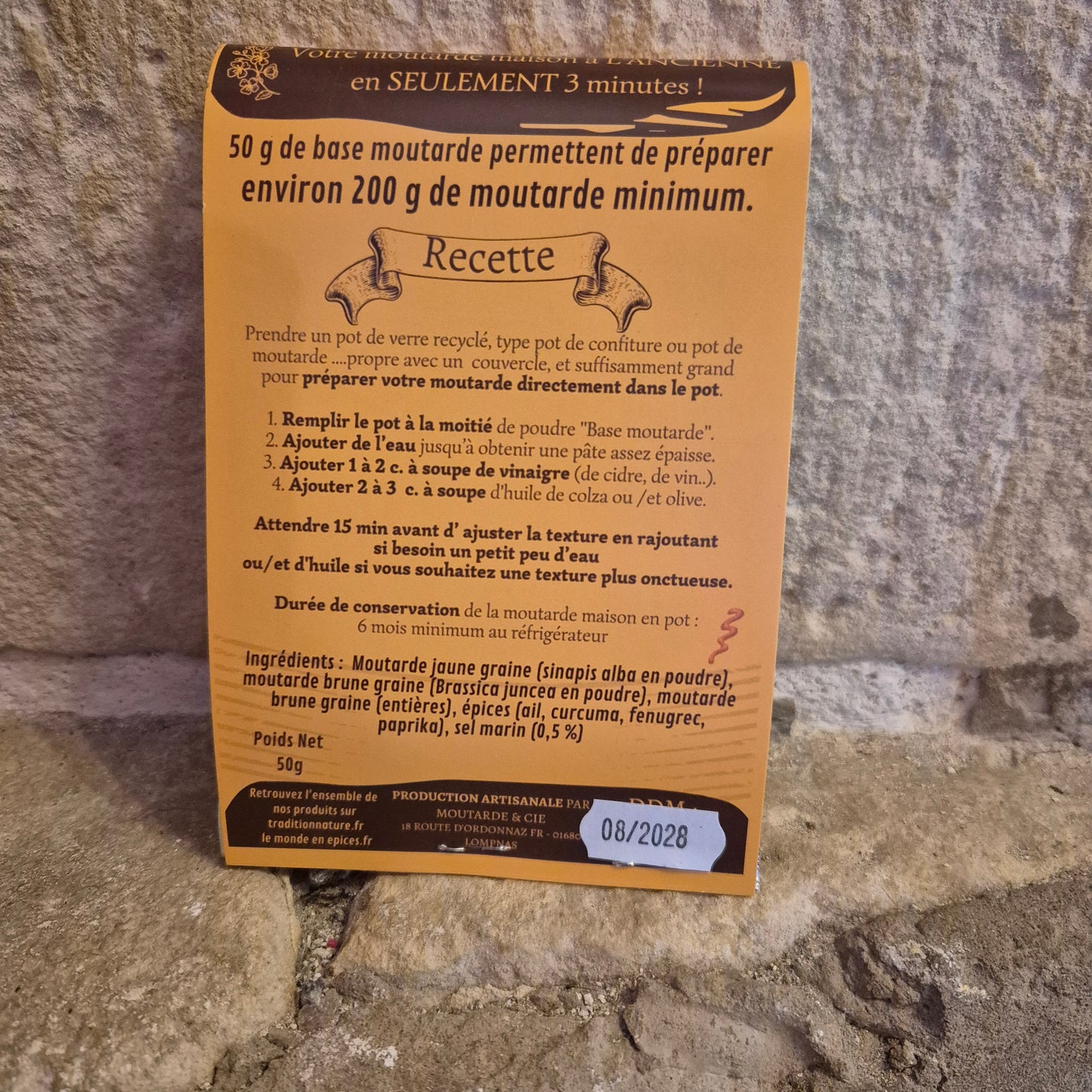 Base pour moutarde à l'ancienne - recette et ingrédients